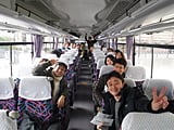 京都、伊勢を巡る観光バスの風景です。